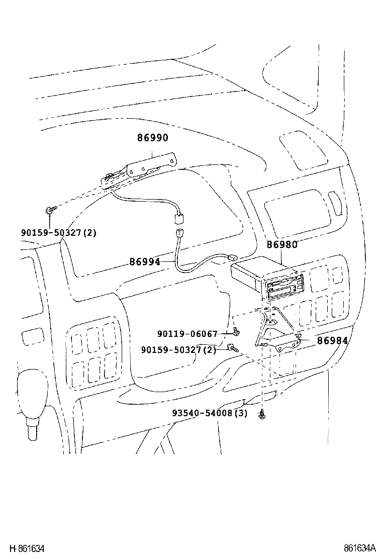 86990-58010 ANTENNA ASSY, TOLL COLLECTION product image