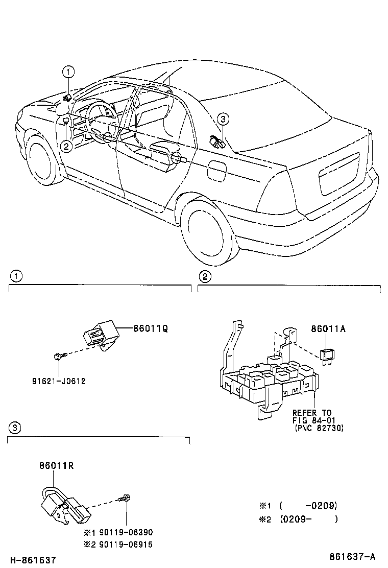 86212-02110 BRACKET, RADIO, NO.2 product image