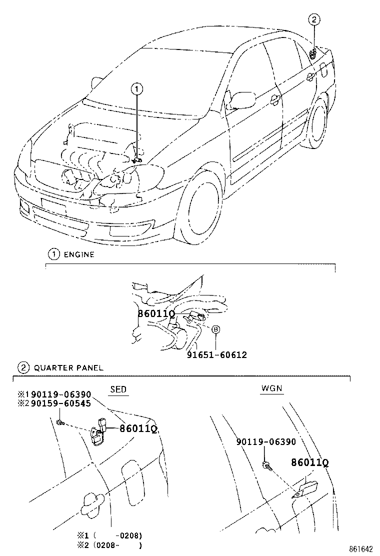 86212-02130 BRACKET, RADIO, NO.2 product image