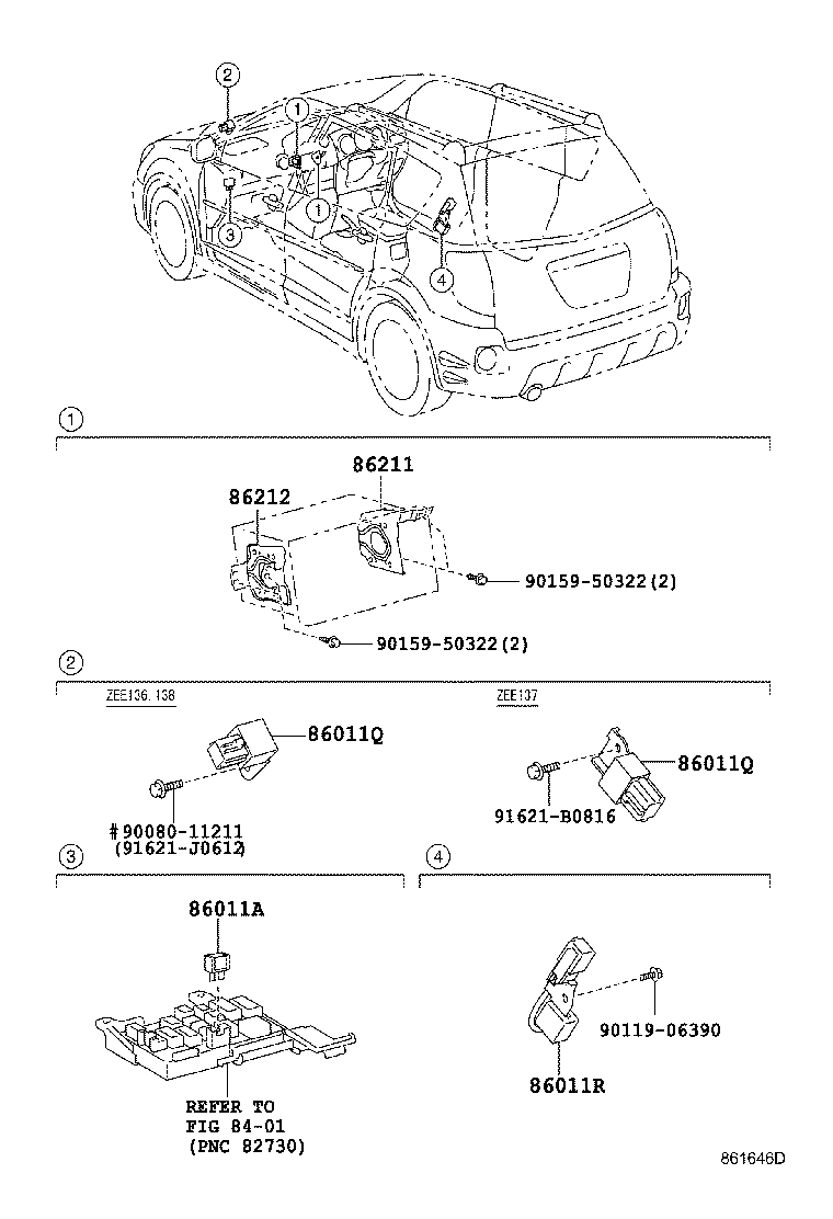 86211-02120 BRACKET, RADIO, NO.1 product image