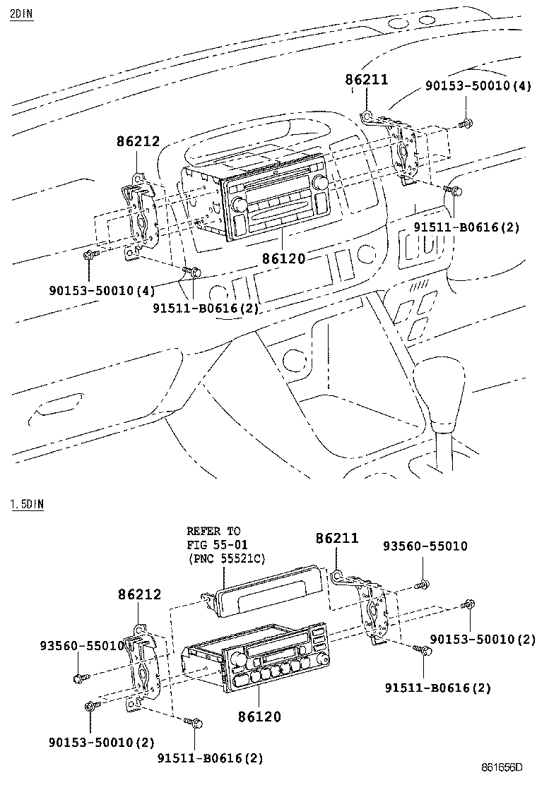 86211-YC030 BRACKET, RADIO, NO.1 product image