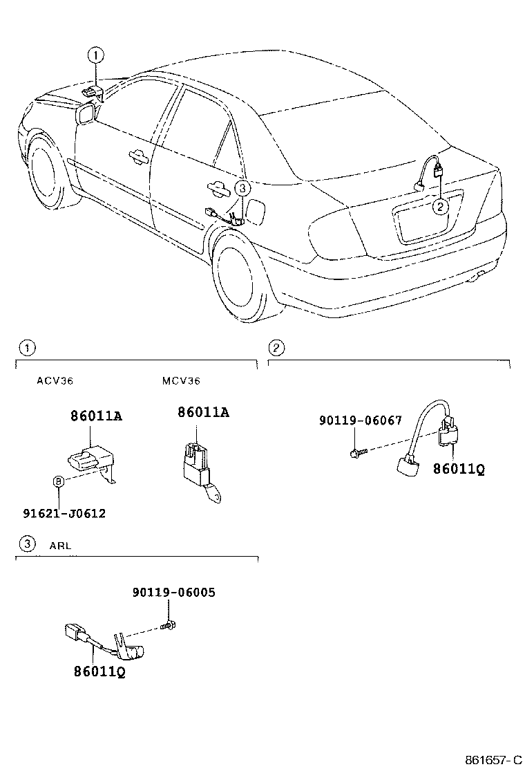 86211-YC030 BRACKET, RADIO, NO.1 product image