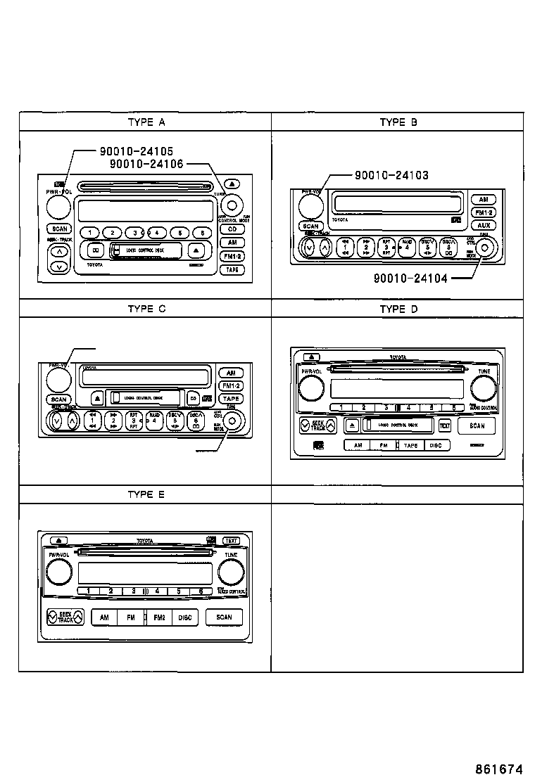 86120-52241 RECEIVER ASSY, RADIO product image