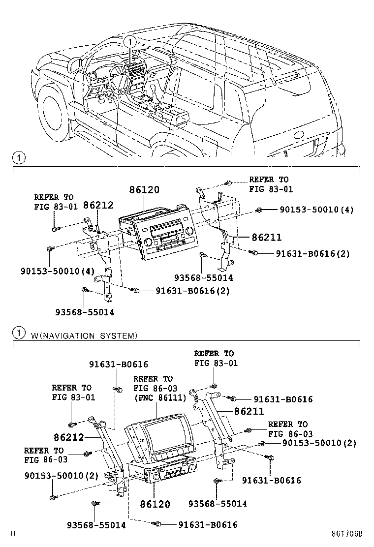 86285-60090 BRACKET, AMPLIFIER, NO.1 product image
