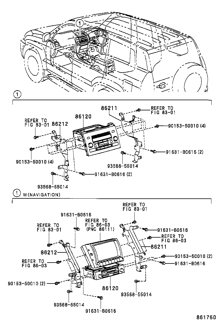 86100-60130 AMPLIFIER ASSY, STEREO COMPONENT product image