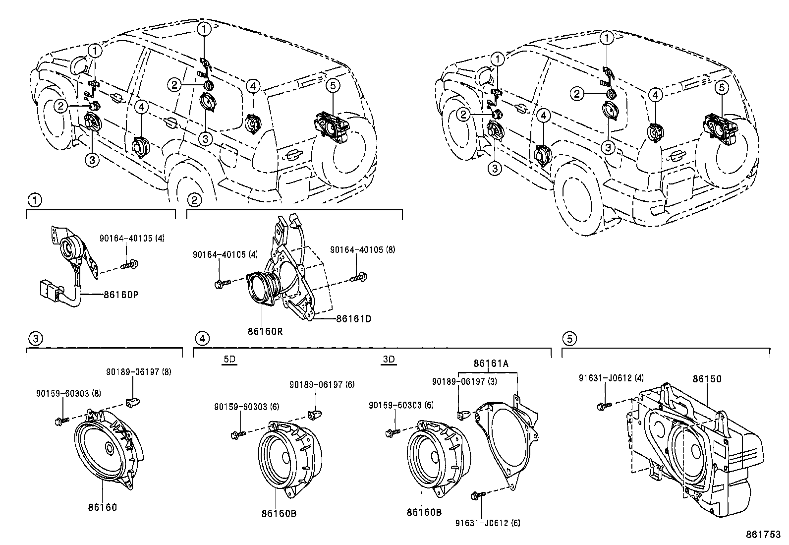 86160-60370 SPEAKER ASSY, FRONT NO.2 product image