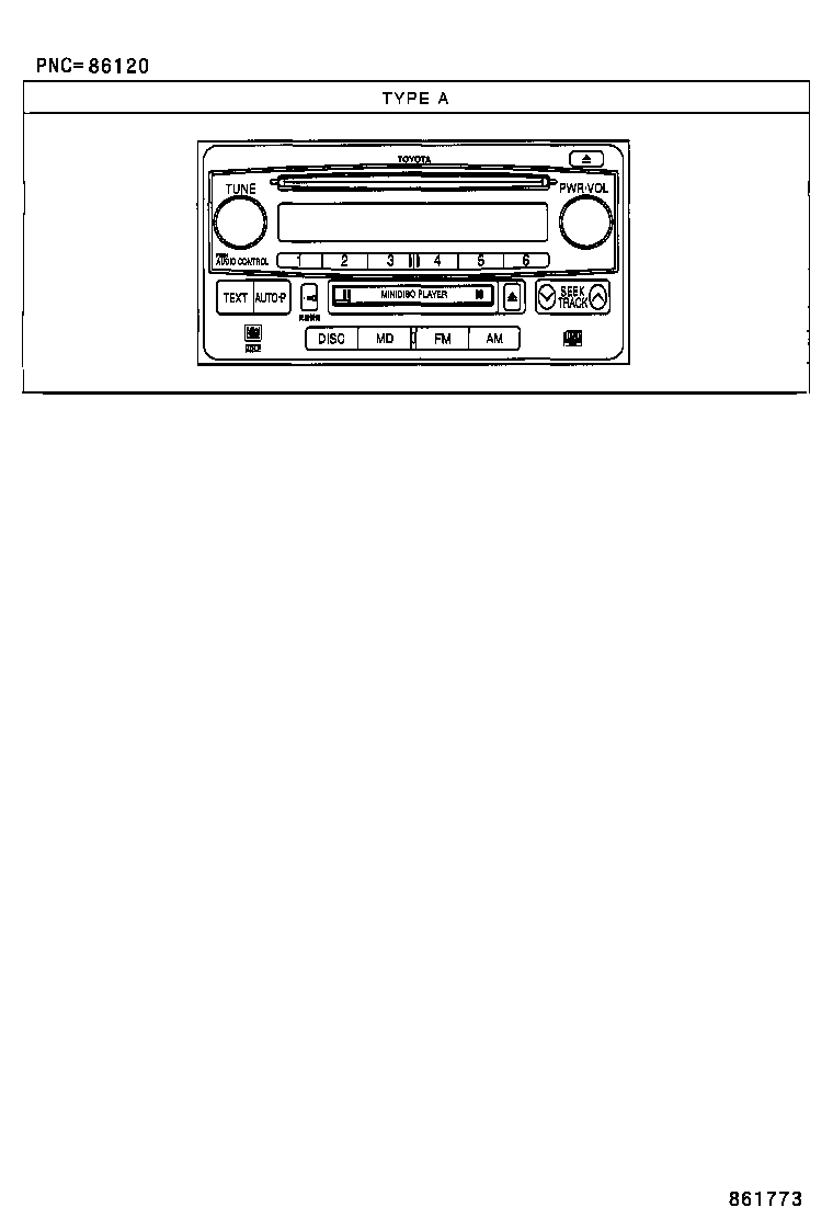 86120-52251 RECEIVER ASSY, RADIO product image