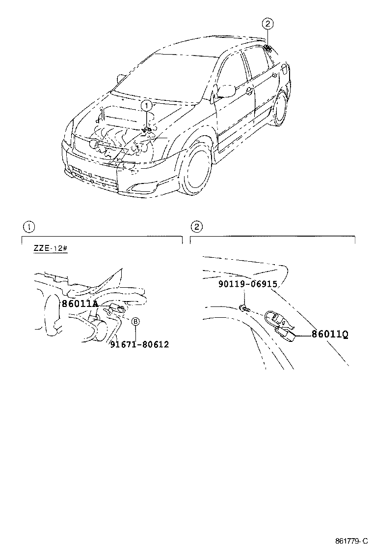 90980-04163 CONDENSER, RADIO SETTING product image