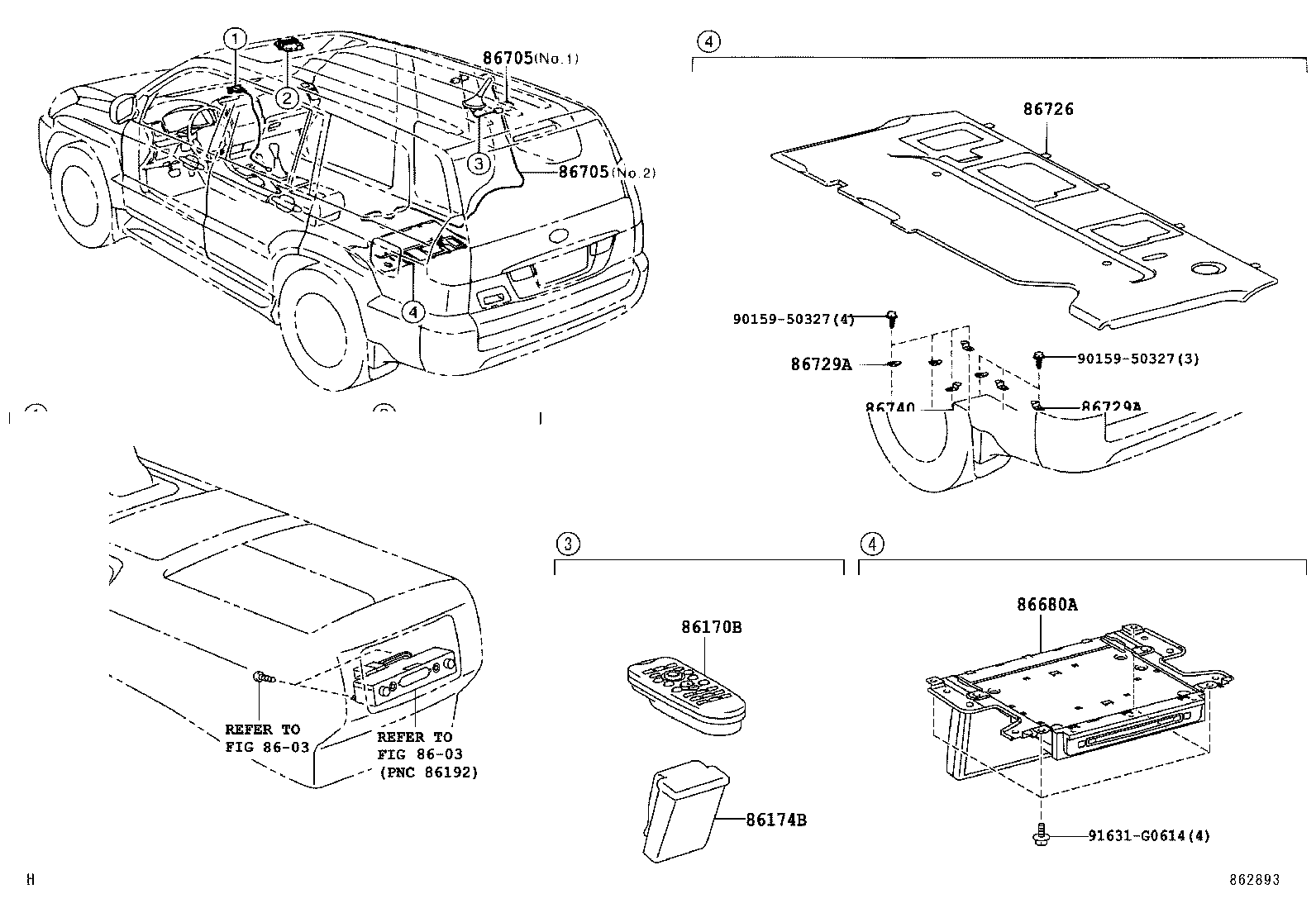 Toyota 86729-60130 BRACKET, MOBILEPHONE