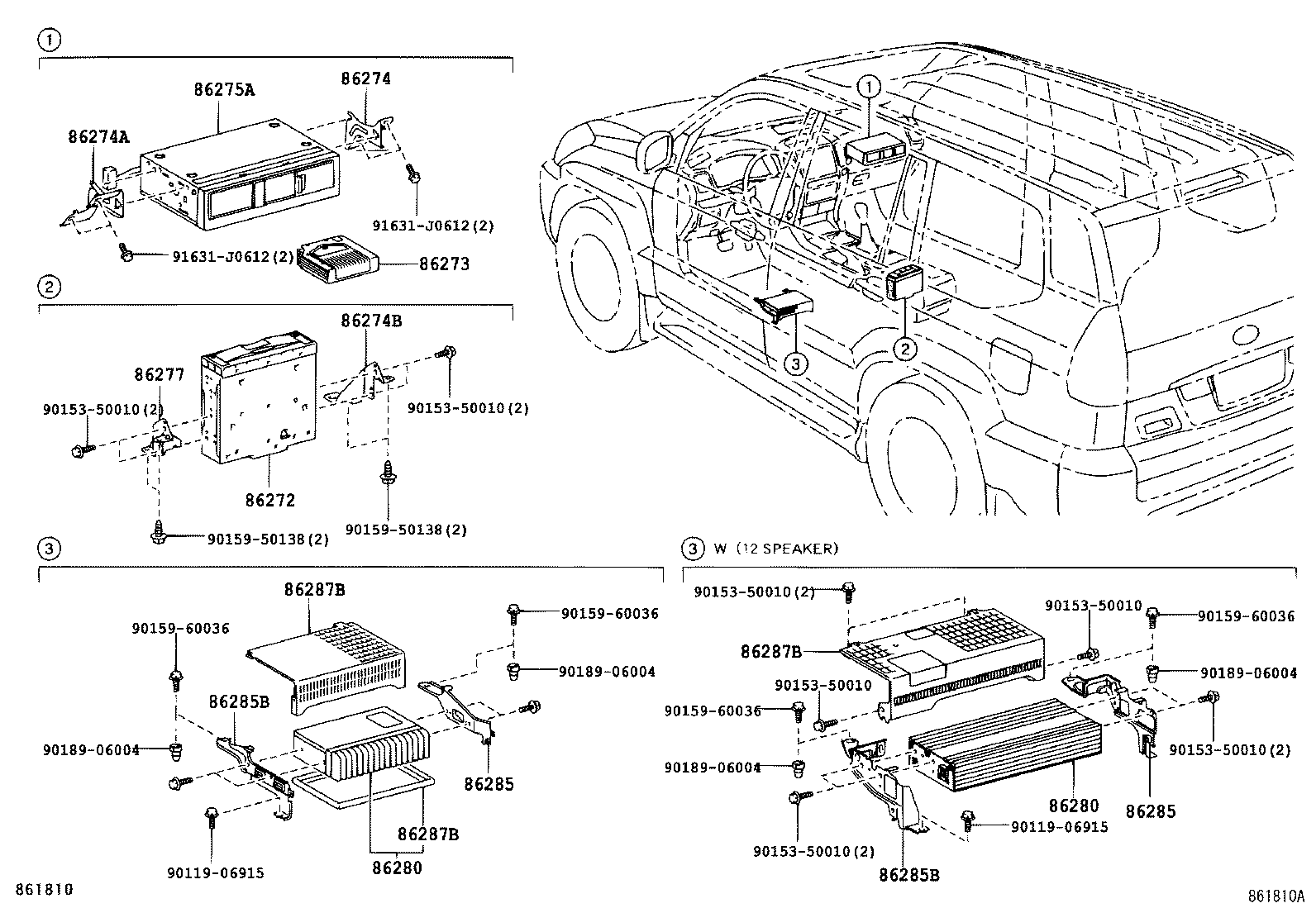 Toyota 86190-60010 ADAPTER ASSY, STEREO JACK, NO.1