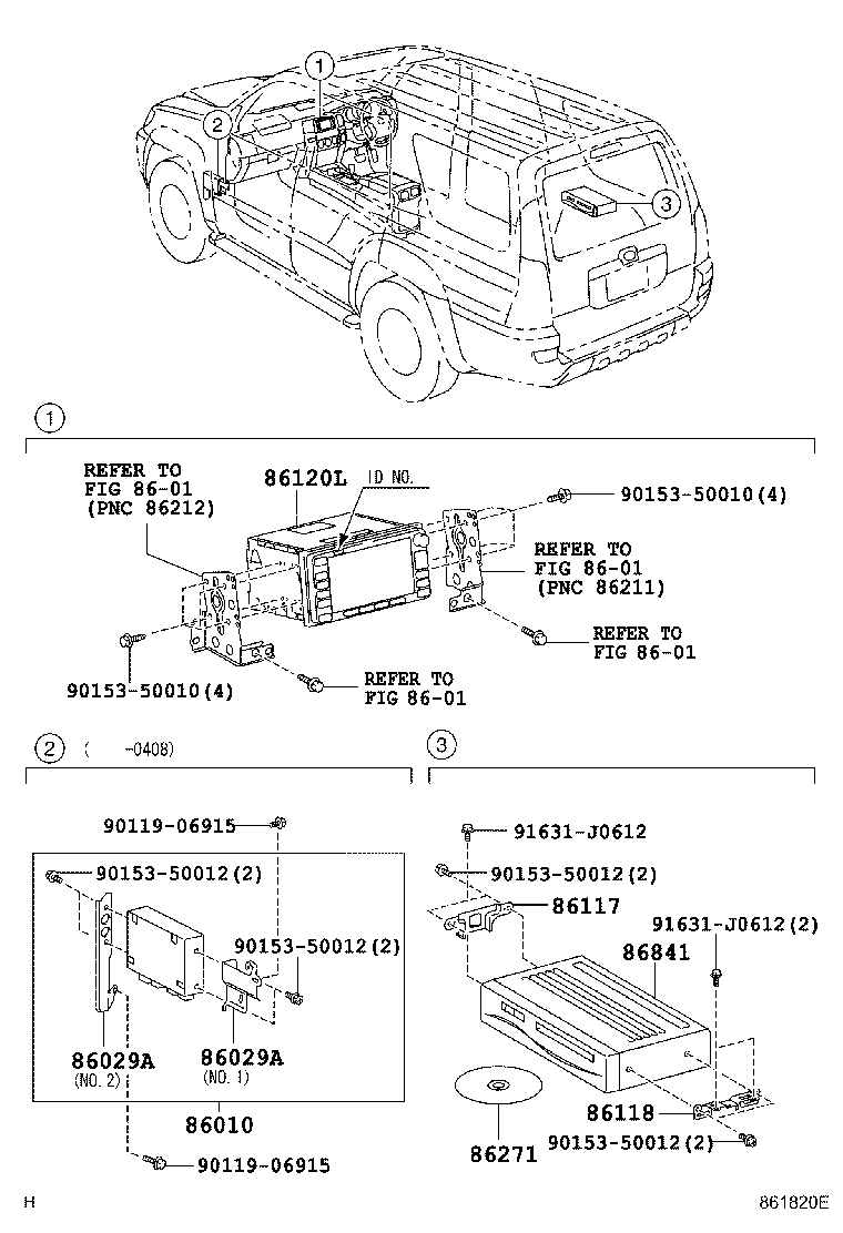 86117-35010 BRACKET, MULTI-DISPLAY CONTROLLER, A product image