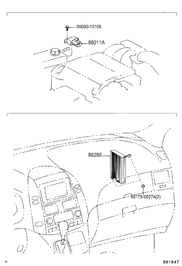 86212-AE010 BRACKET, RADIO, NO.2 product image