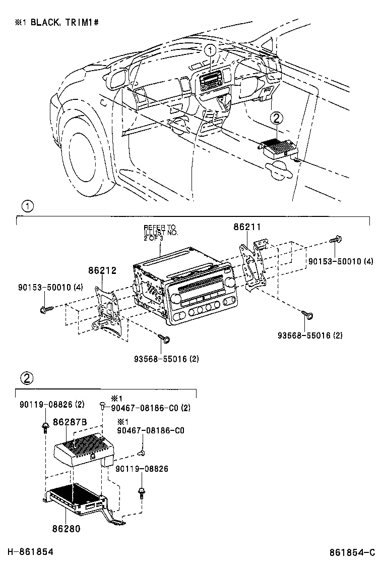 86208-68010 BRACKET, RADIO, NO.2 product image