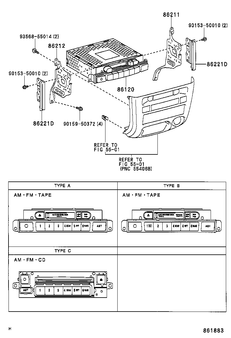 86120-0D021 RECEIVER ASSY, RADIO product image