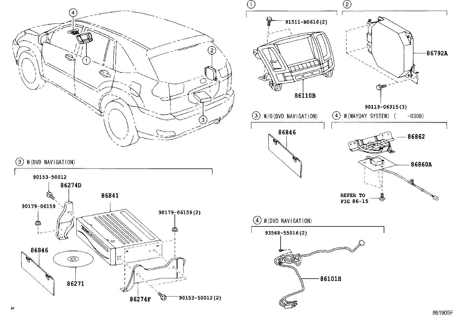 Toyota 86274-48130 BRACKET, DISC PLAYER