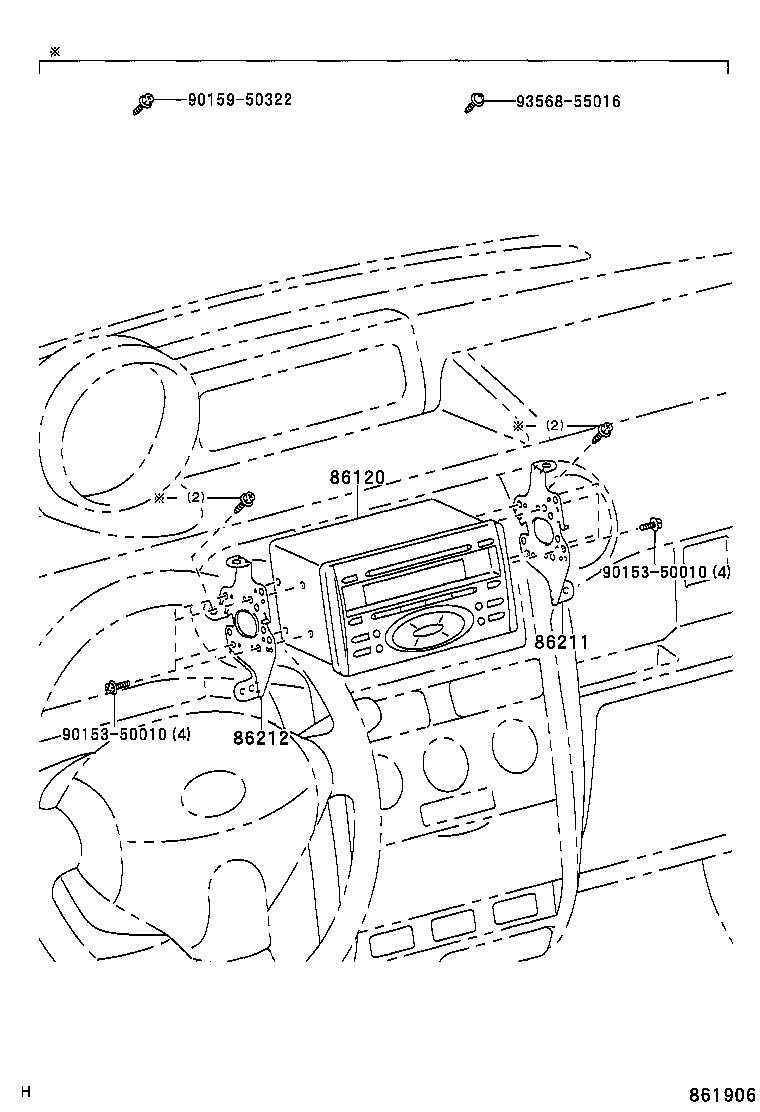 86120-0W080 RECEIVER ASSY, RADIO product image