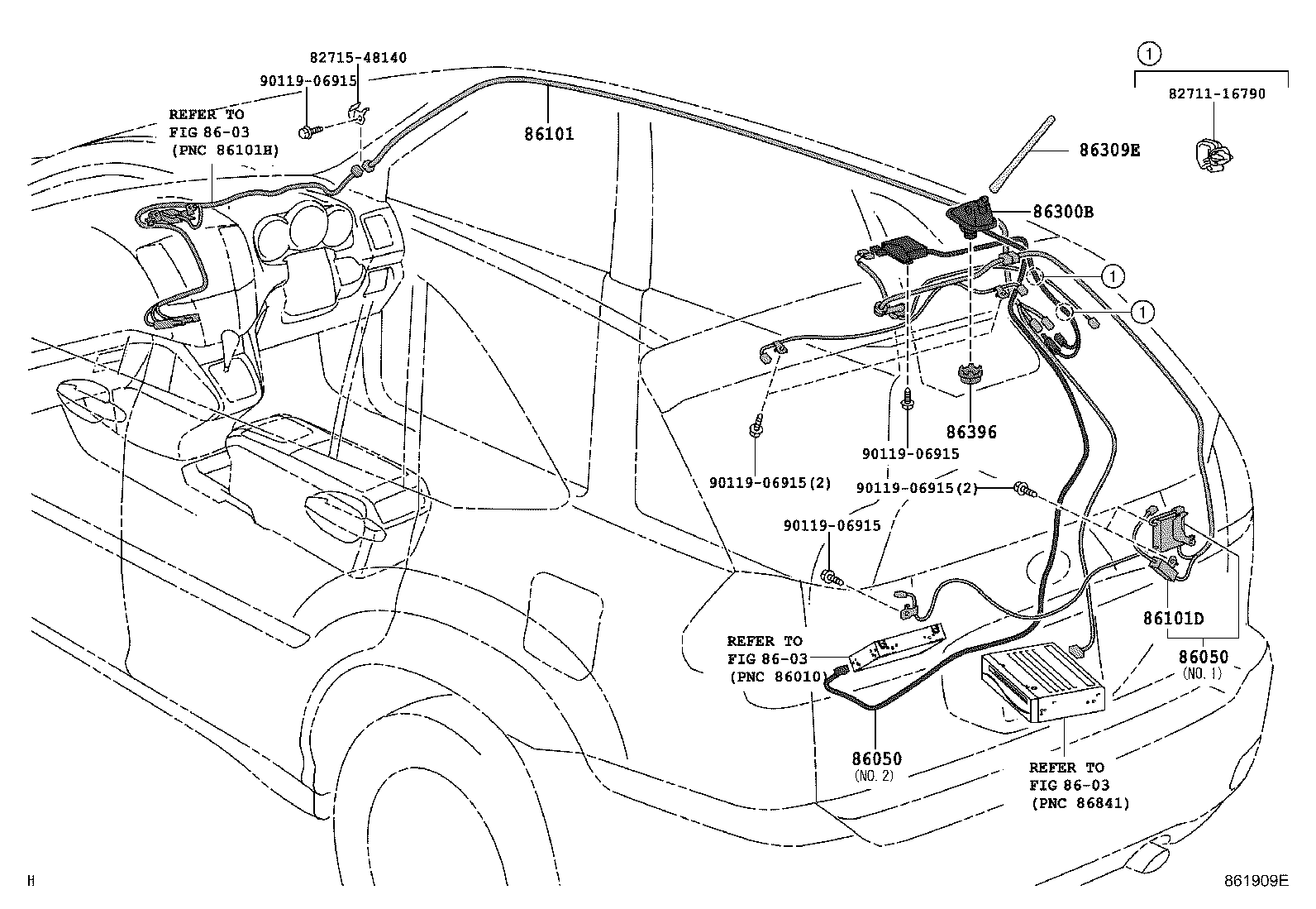 86050-48060 ANTENNA ASSY, TELEVISION product image