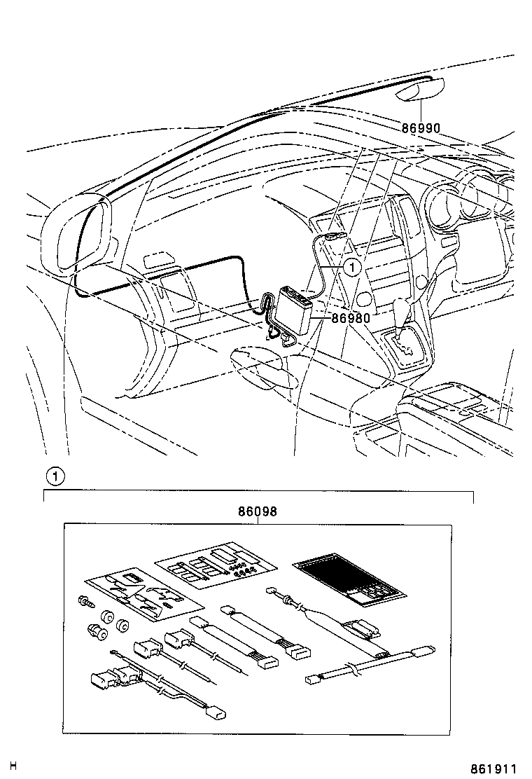 86098-58011 ACCESSORY SET, TOLL COLLECTION product image