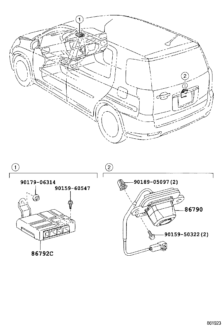 86792-46010 COMPUTER, PARKING ASSIST product image