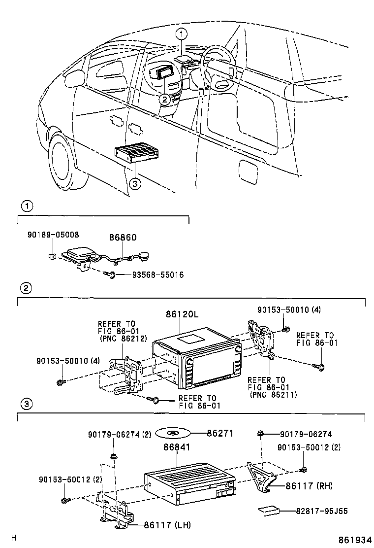 86860-28080 ANTENNA ASSY, NAVIGATION product image