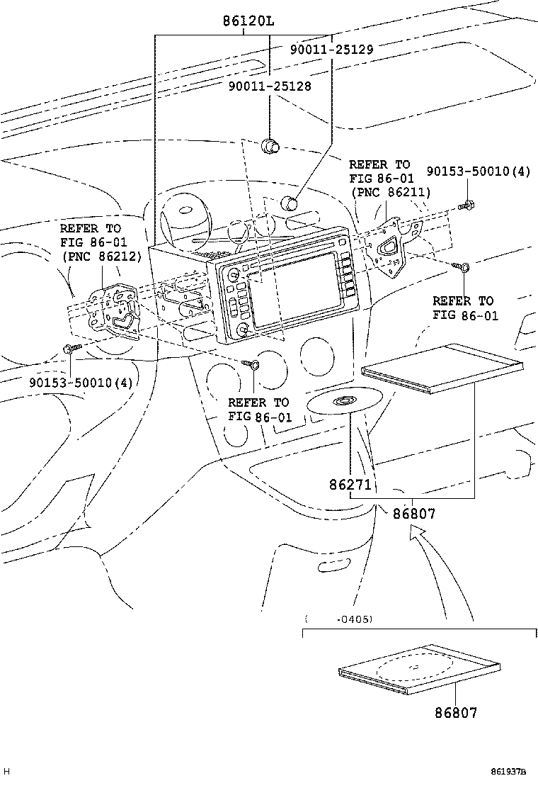Toyota 86271-33032 DISC, DISC PLAYER