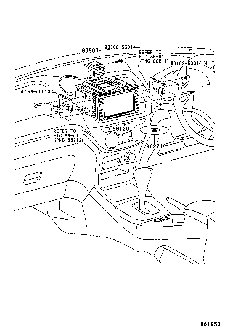 86120-42100 RECEIVER ASSY, NAVIGATION product image