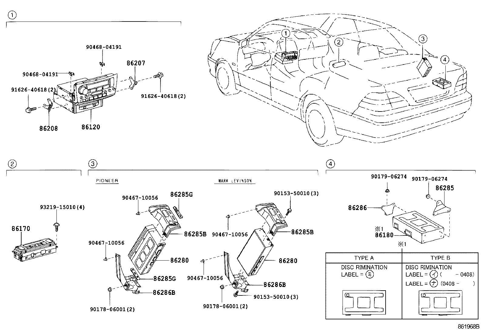 86180-50240 TUNER ASSY, STEREO COMPONENT product image
