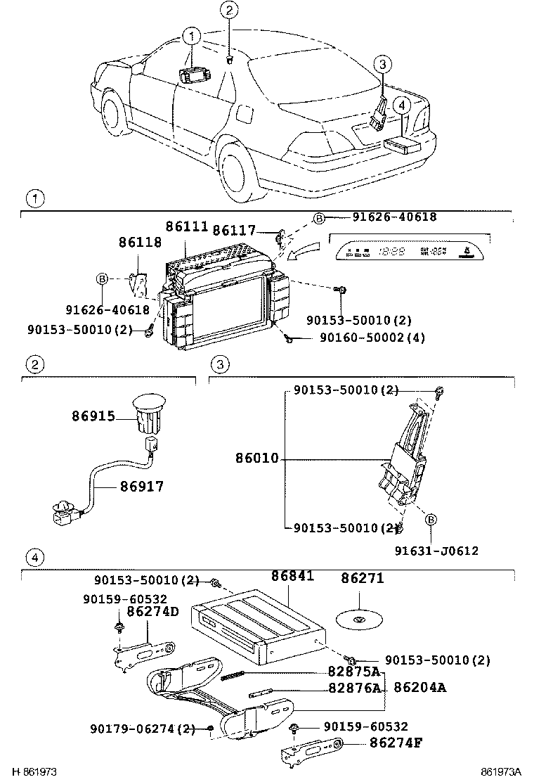 86111-50190 MULTI-DISPLAY product image