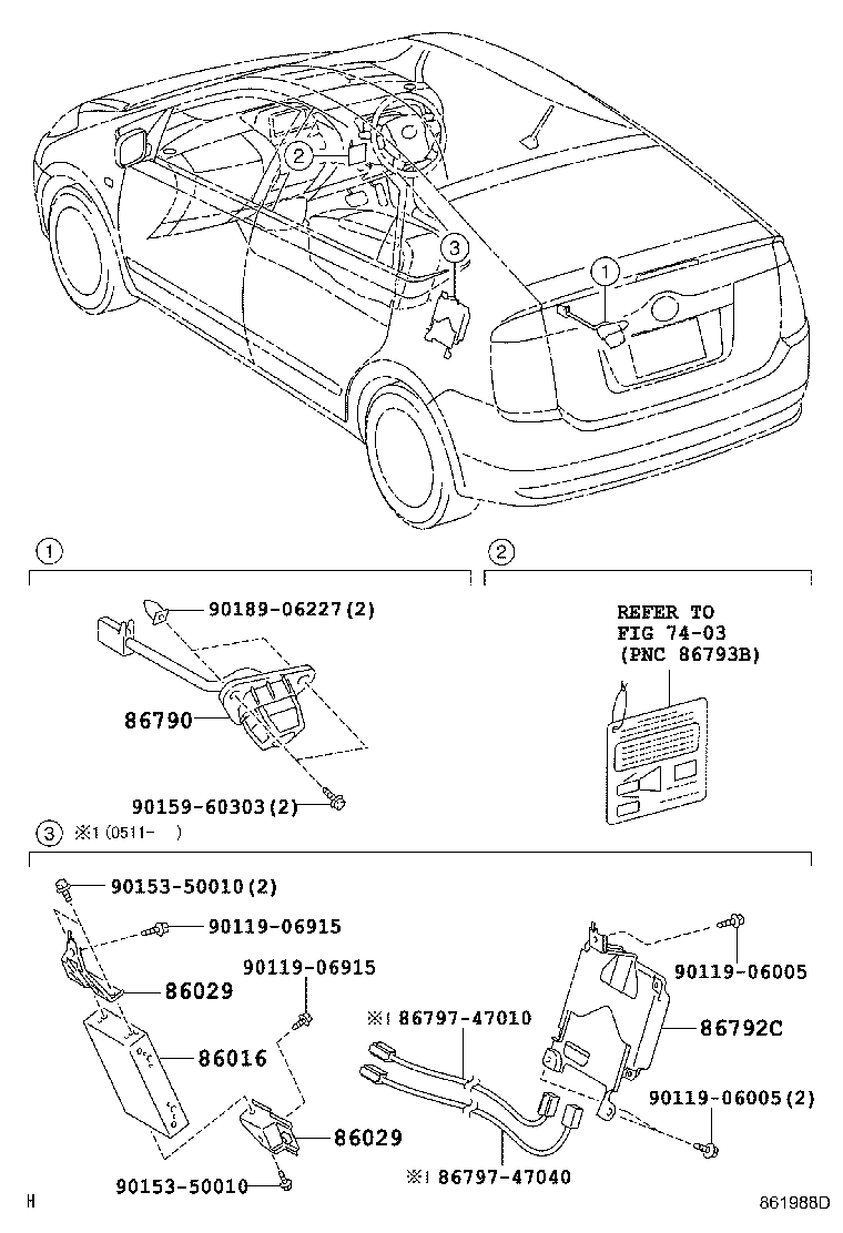 86016-47010 PARTS SET, TELEVISION TUNER product image