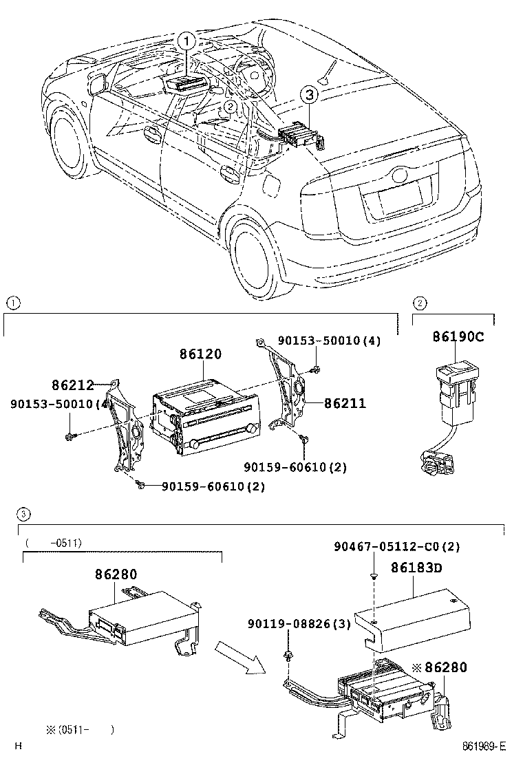 86183-47010 COVER, AUDIO AMPLIFIER product image