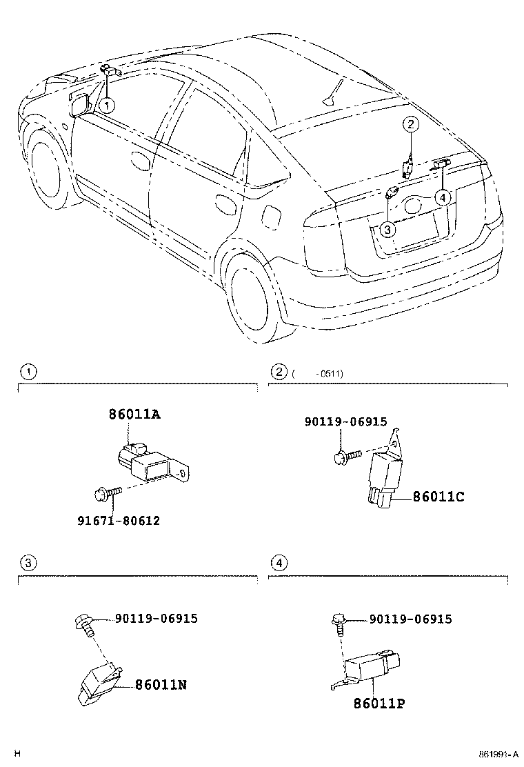 90010-24120 KNOB, RADIO RECEIVER SWITCH product image