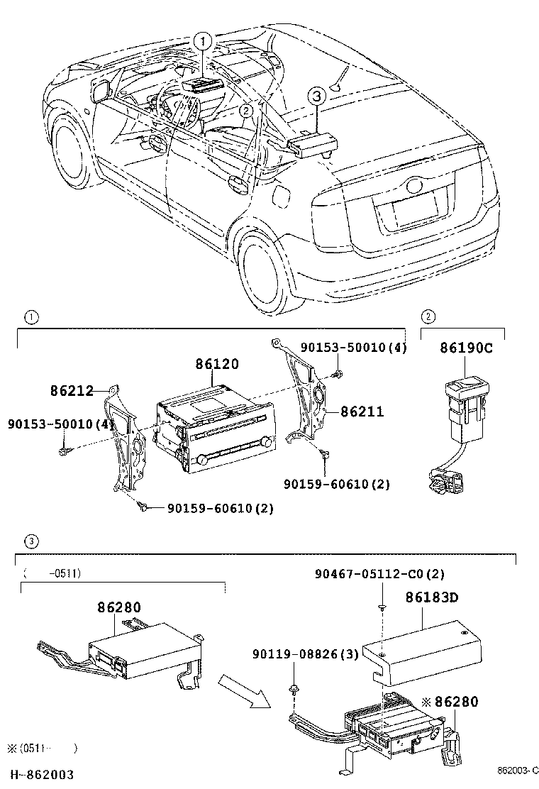Toyota 90980-04159 FILTER, NOISE