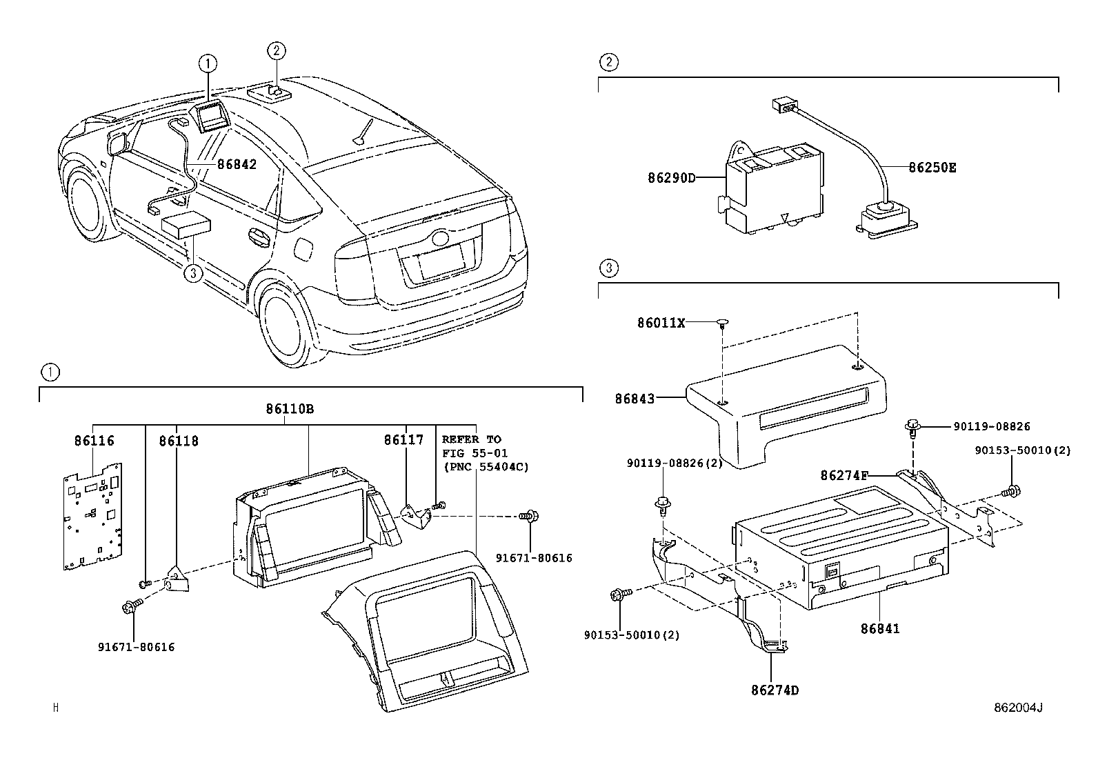 86110-47050 MULTI-DISPLAY ASSY product image