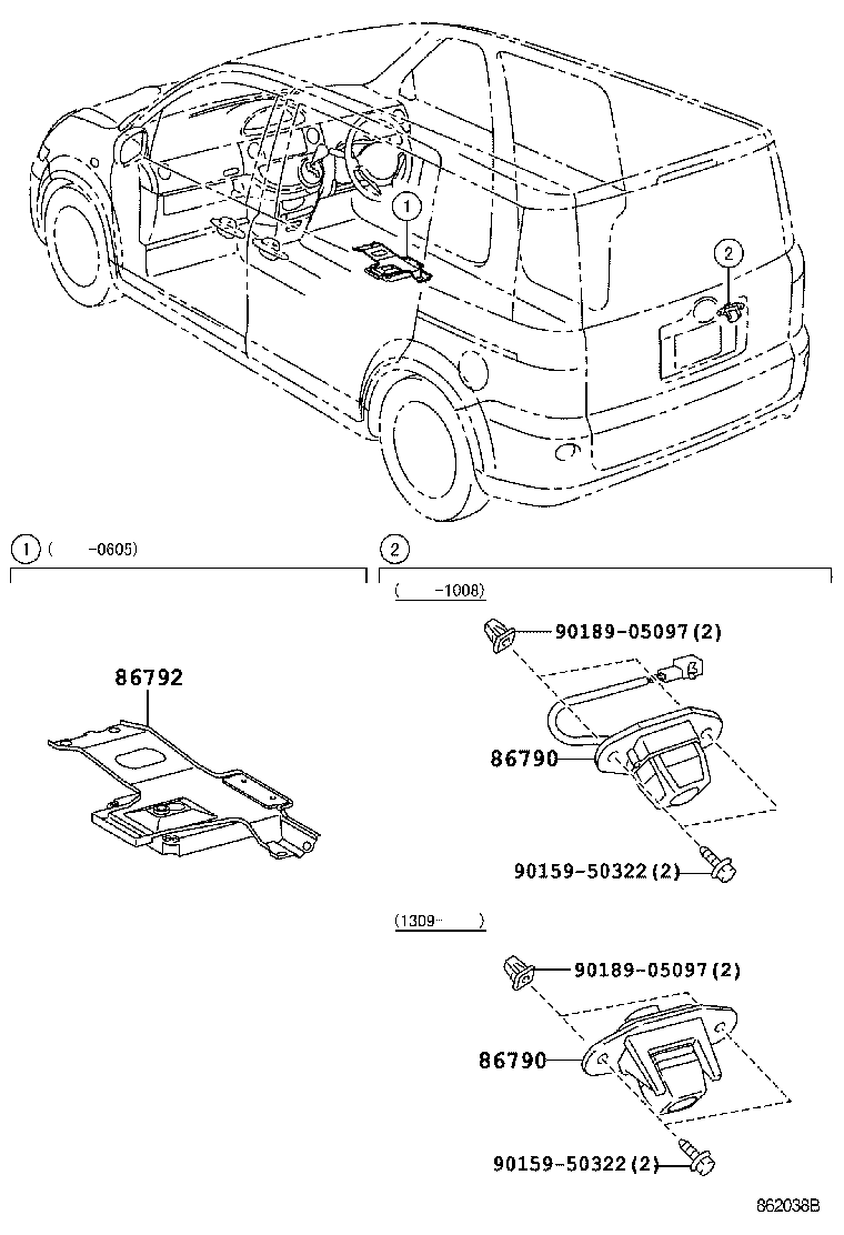 86790-52180 CAMERA ASSY, TELEVISION product image
