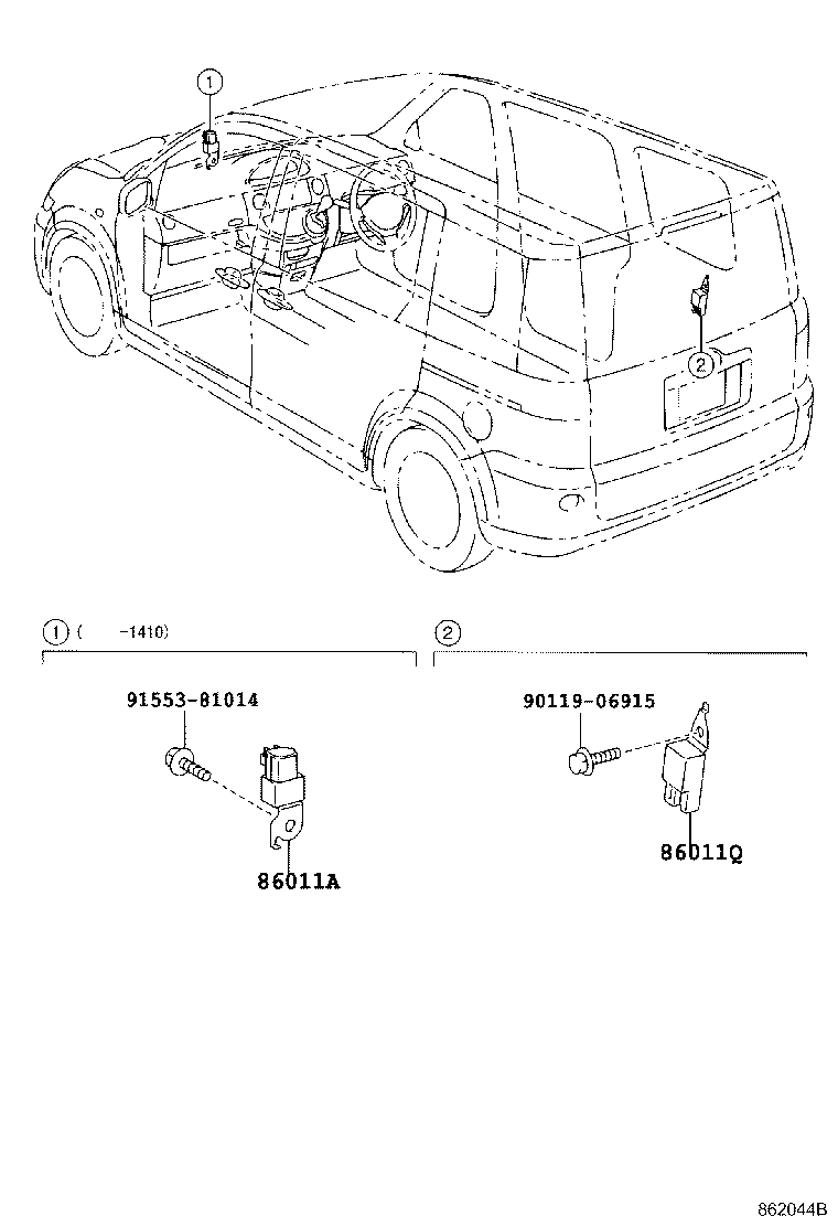 86212-52170 BRACKET, RADIO, NO.2 product image