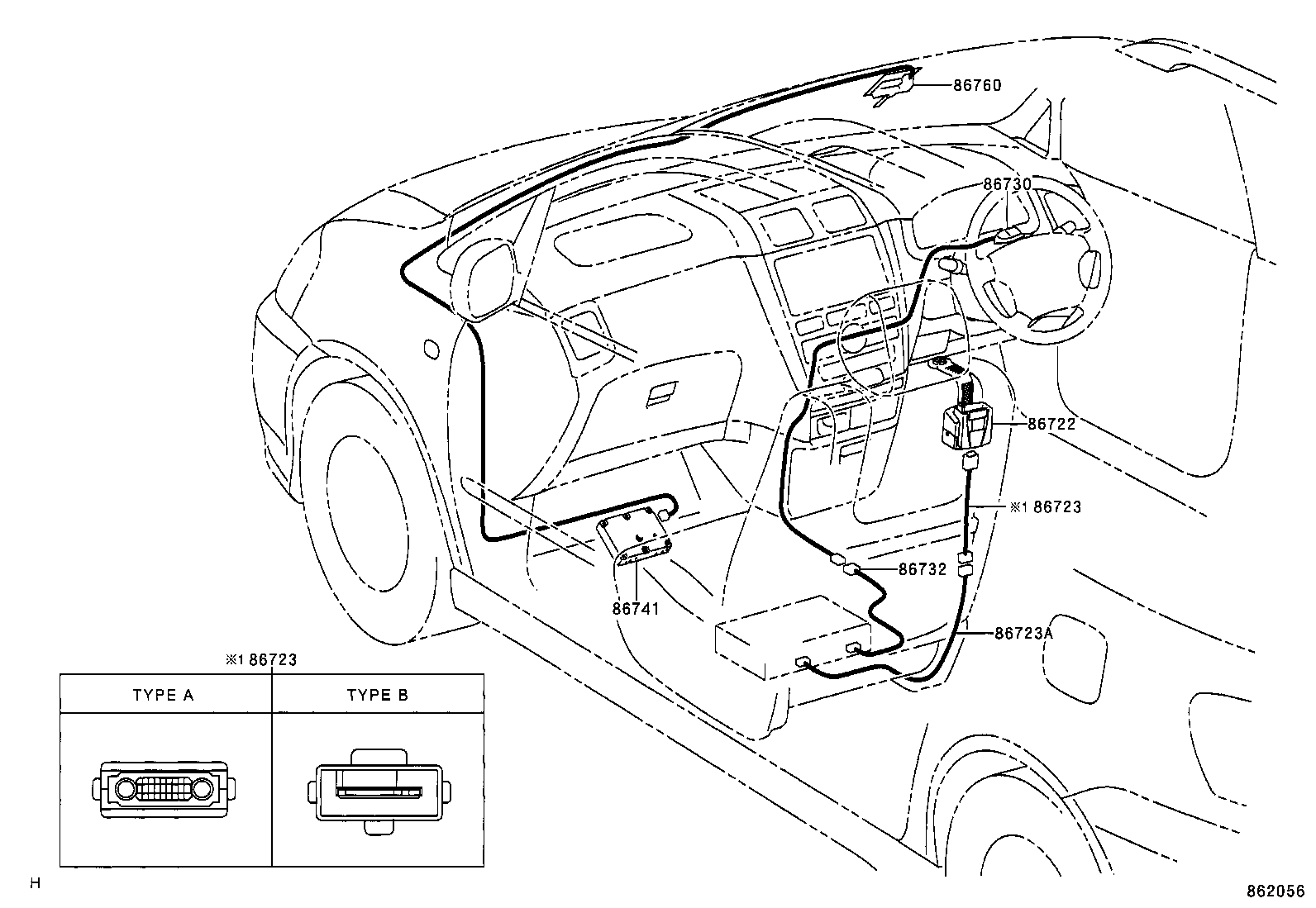 86722-47010 CRADLE, MOBILEPHONE product image