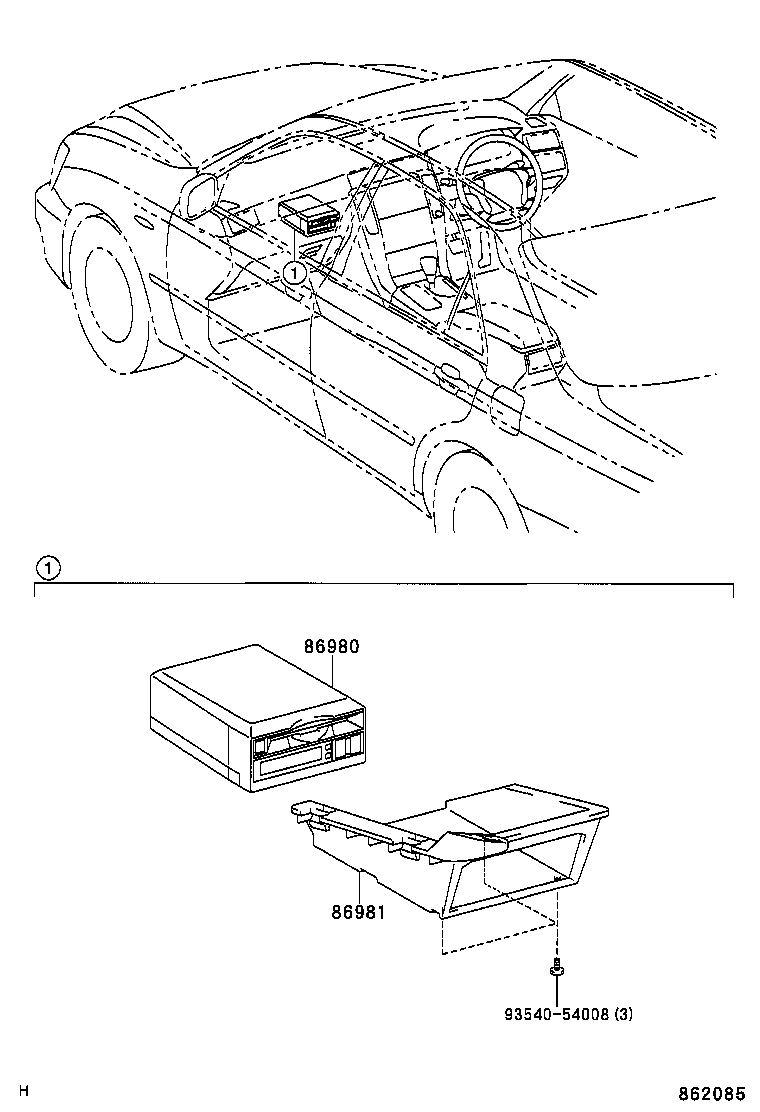 86980-30030 COMPUTER ASSY, TOLL COLLECTION product image