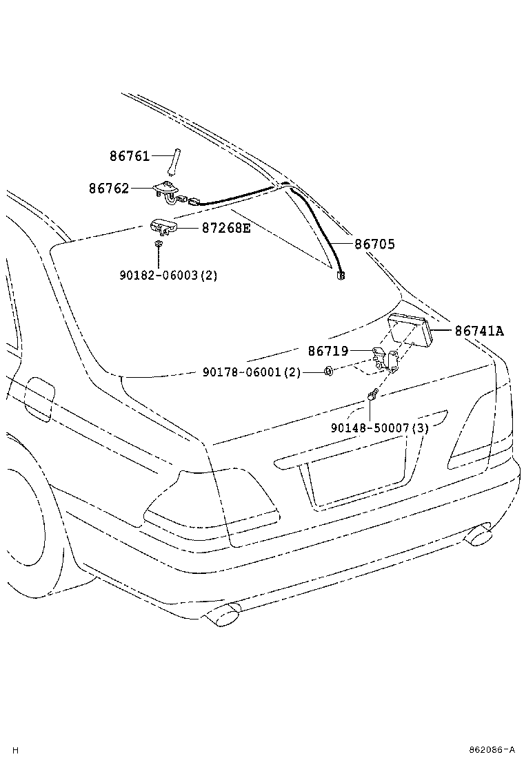 86719-30230 BRACKET, TELEPHONE product image