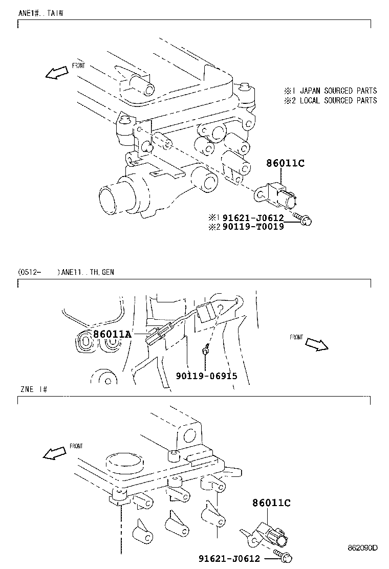 86212-0M010 BRACKET, RADIO, NO.2 product image