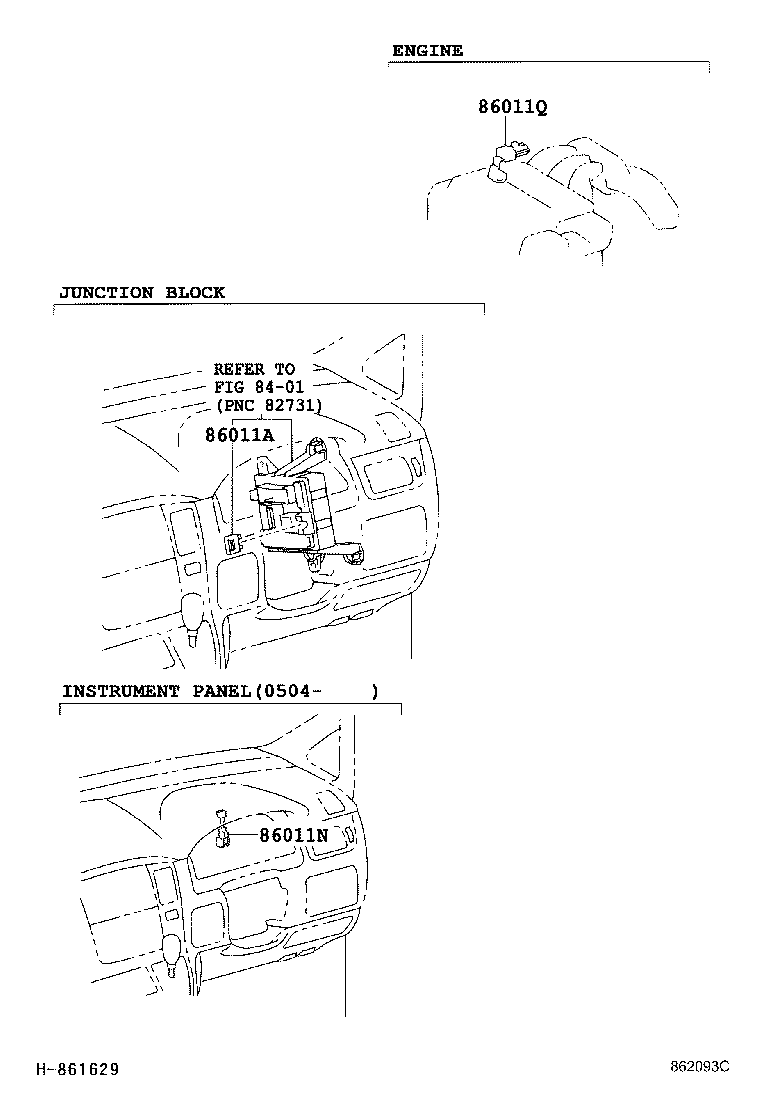 86212-58010 BRACKET, RADIO, NO.2 product image