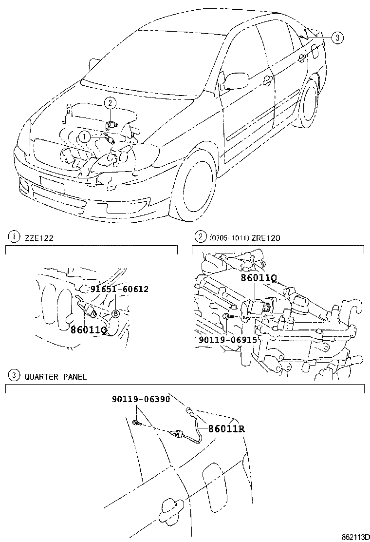 86120-0D281 RECEIVER ASSY, RADIO product image