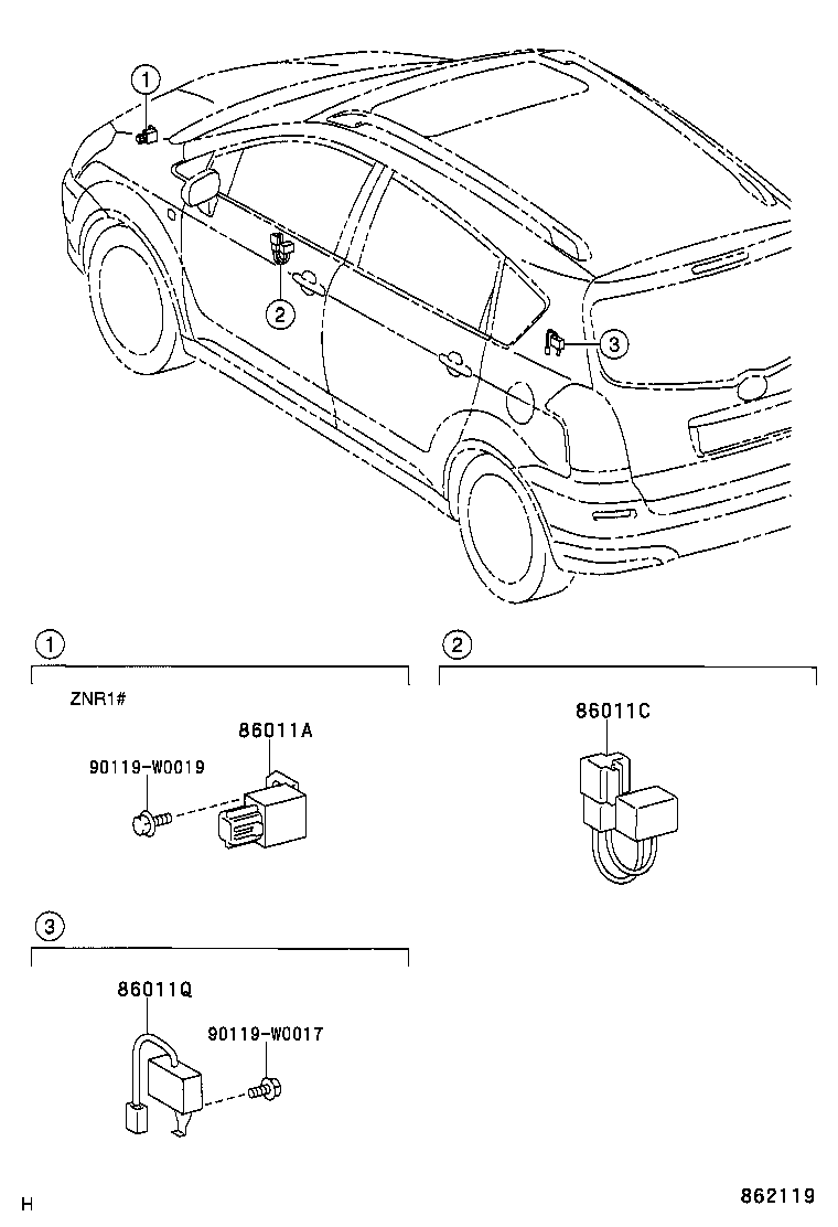 86212-0F010 BRACKET, RADIO, NO.2 product image