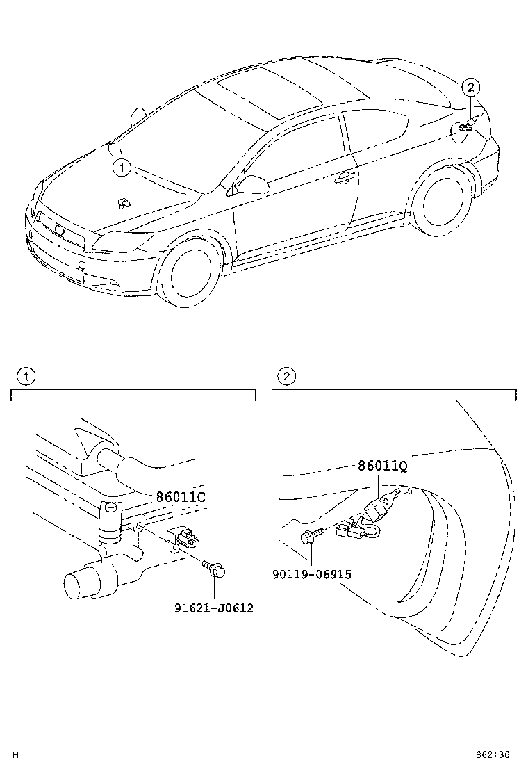 86212-21040 BRACKET, RADIO, NO.2 product image