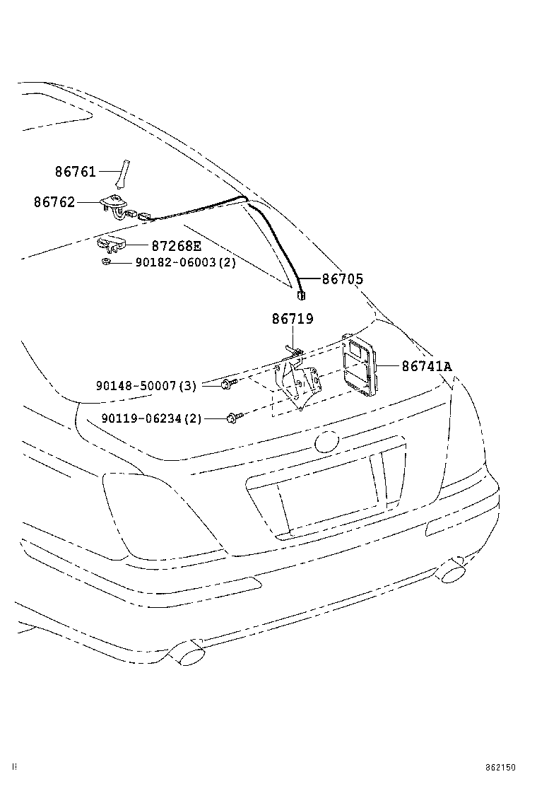86719-30230 BRACKET, TELEPHONE product image