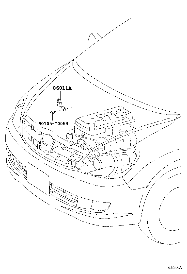 86212-0K020 BRACKET, RADIO, NO.2 product image