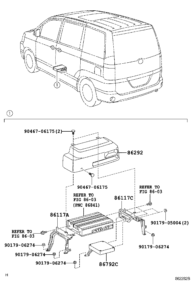 86028-28060 BRACKET, MULTI-DISPLAY CONTROLLER, NO.2 product image