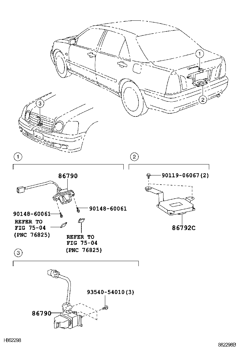 86792-51050 COMPUTER, PARKING ASSIST product image