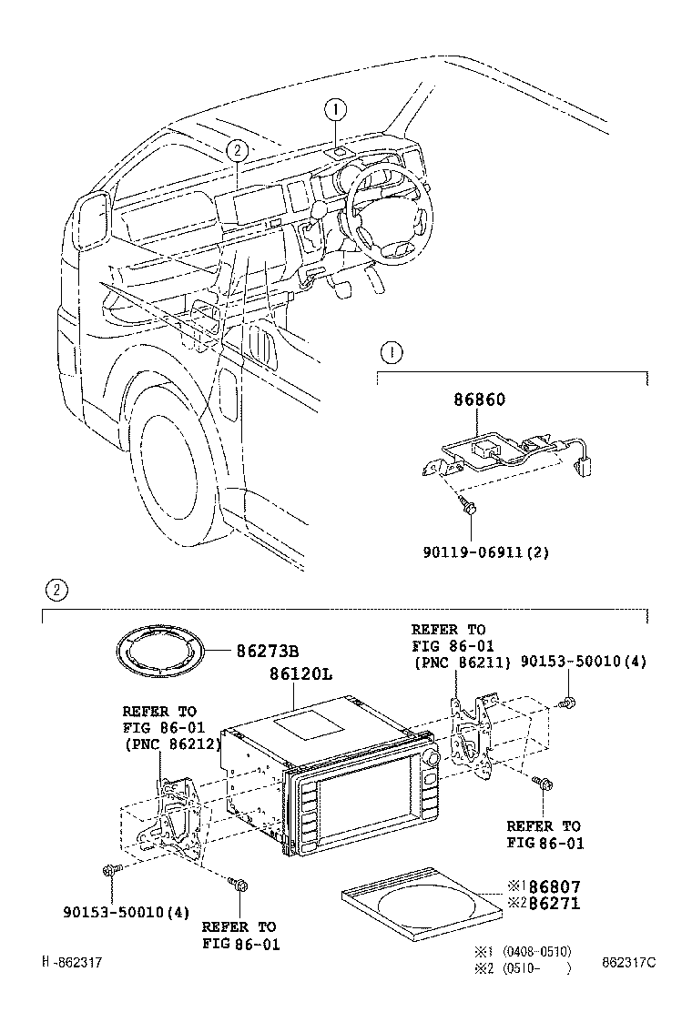 86100-28065 RECEIVER ASSY, NAVIGATION product image
