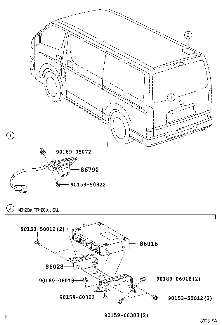 86117-26090 BRACKET, TELEVISION product image