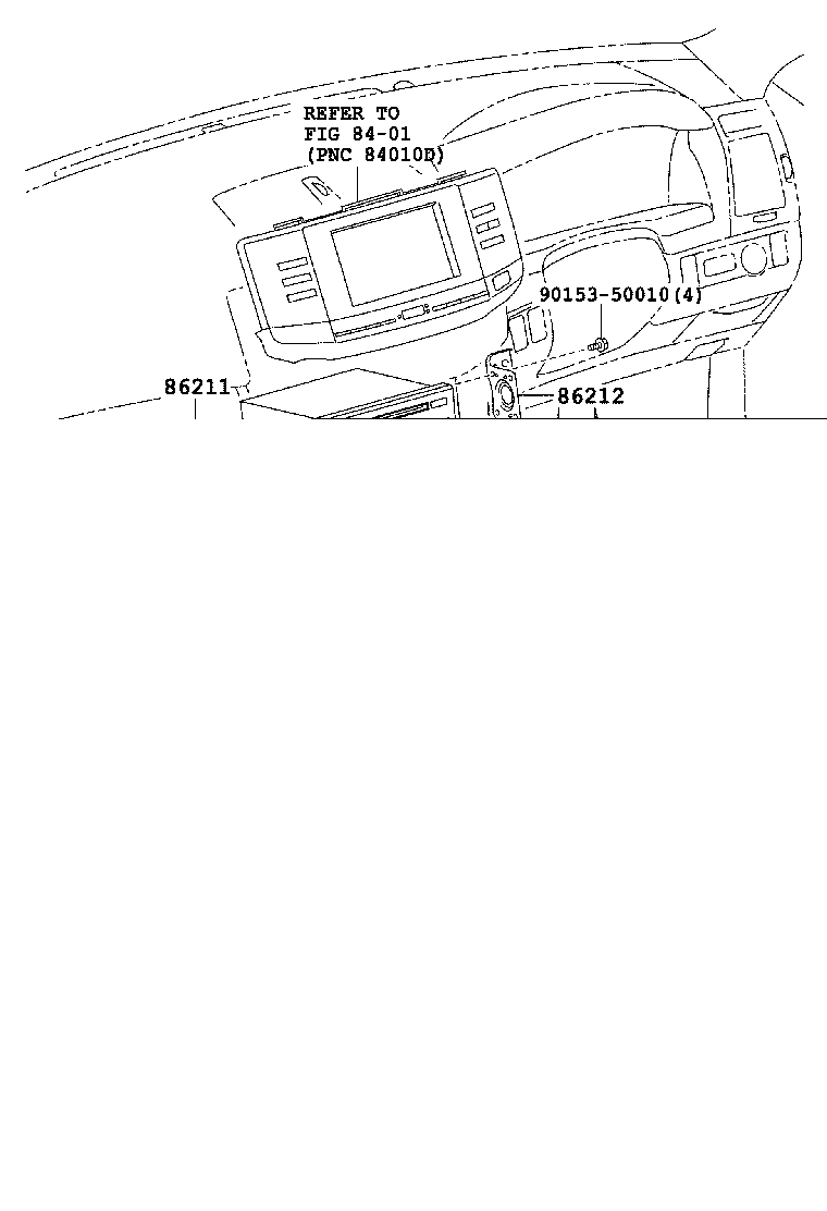 86212-22190 BRACKET, RADIO, NO.2 product image